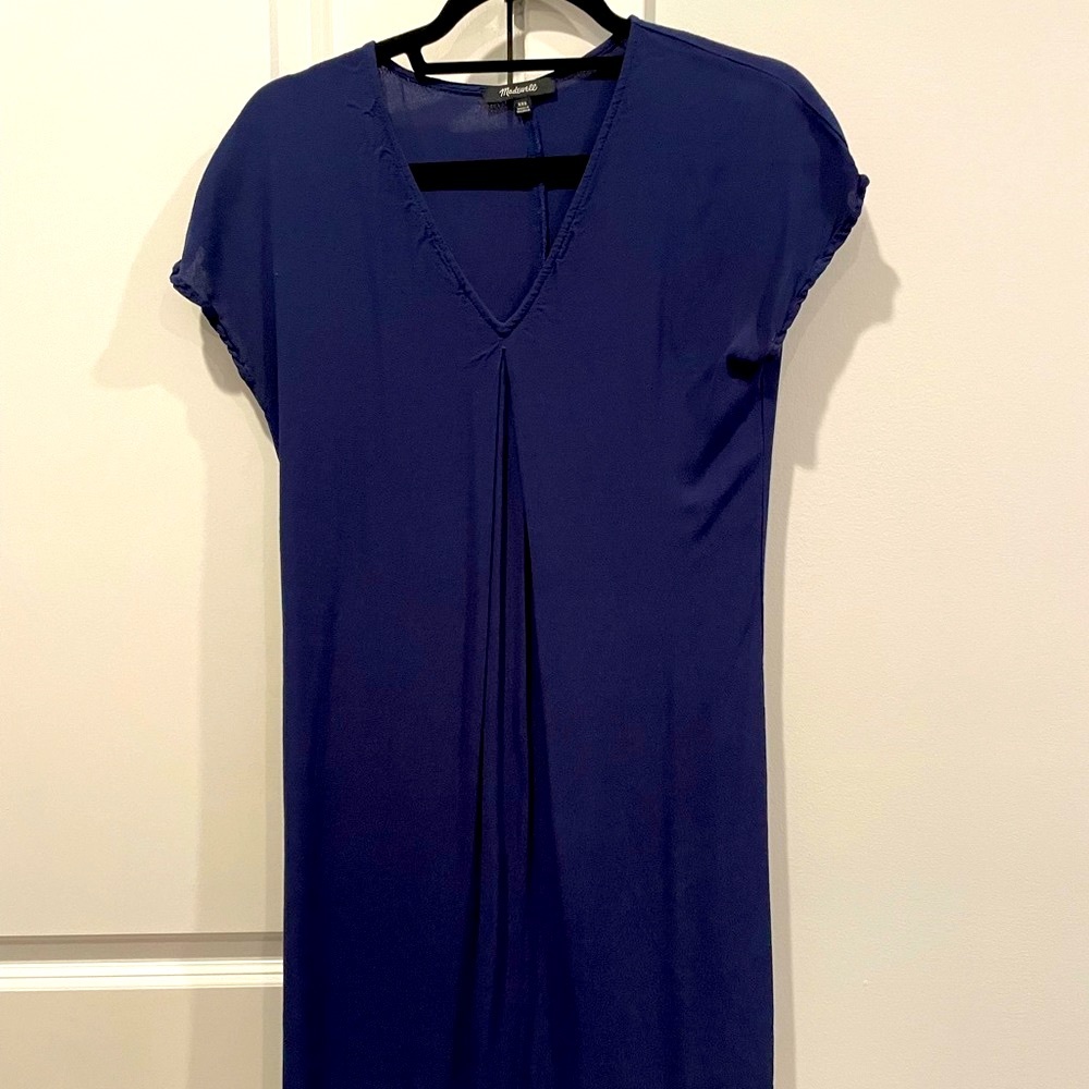 Madewell XXS tunic dress navy blue